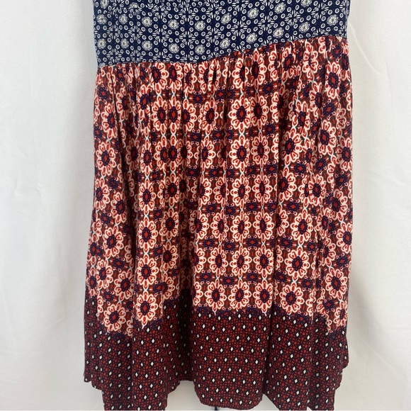 Lulus La Vie En Roses Navy Blue and Red Floral Print Dress - Picture 3 of 9